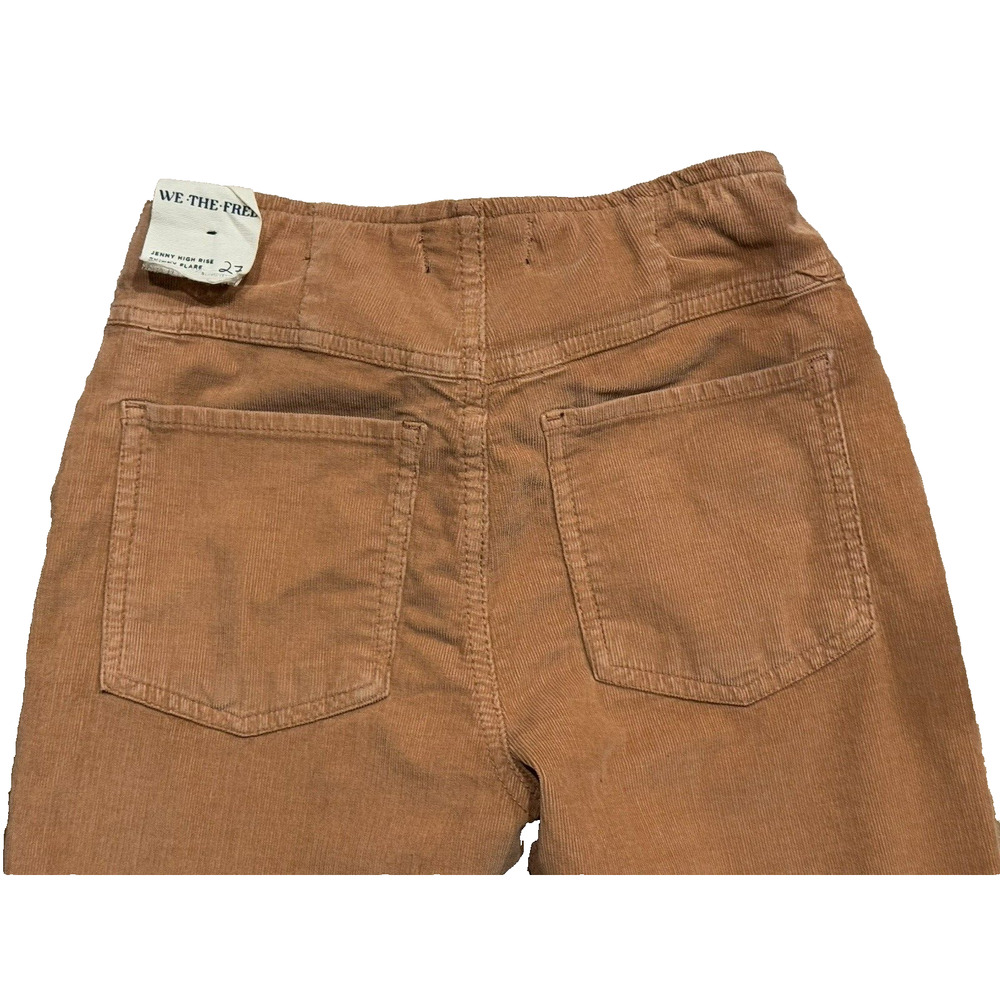 We‎ The Free NWT Jenny High Rise Corduroy Skinny Flare Pants Women's 27 Boho - Picture 6 of 14